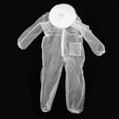 Combinaison d'apiculture transparente en nylon, une pièce, anti-piqûres d'abeilles (L) (1/5)