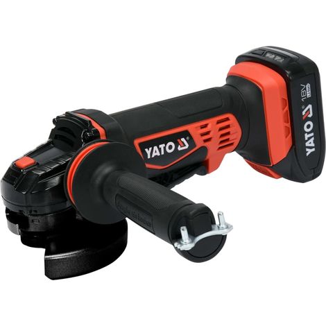 Yato Amoladora angular sin cable roja y negra 18 V (1/5)