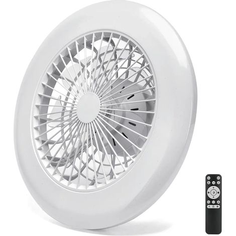 Aigostar Ventilatore Soffitto DC LED 40W Dimmerabile CCT 48.5cm 6 Vel