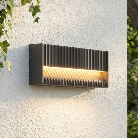 LED Wandleuchte außen "Tavion" aus Aluminium von Lucande