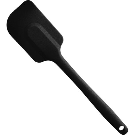 1 Spatule, Silicone, Tête flexible, Unibloc, Résiste 300°C, Noir, Pâtisserie (1/5)