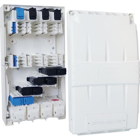 Michaud – Coffret de sectionnement-protection 400A – départ 200A – 2 dérivations 6-95 – pour infrastructures de recharge véhicules électriques