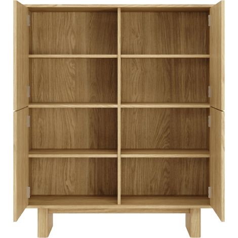 SUMBA - Commode 103 cm mélaminé Chêne clair (1/5)