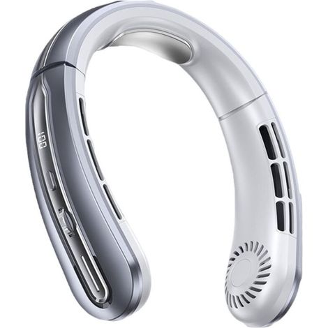Ventilateur de cou portable sans pale, 100 vitesses, batterie 4000 mAh, ventilateur personnel léger pour usage quotidien et déplacements (1/5)