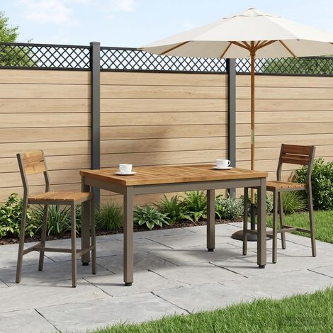 vidaXL Mesa de centro Natural y Café 49 x 68,5 x 36 cm (1/5)