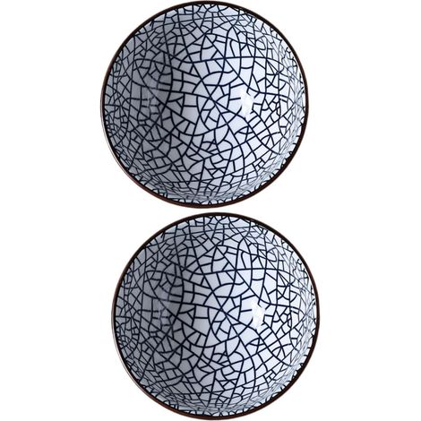2 Ensembles Bol Céramique Fissurée Bol À Riz Élégant Avec Surface Lisse Pour Repas Famille Et 2 Pièces 2 (1/5)