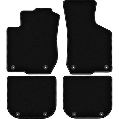 Alfombrillas de terciopelo negro BASIC para Audi A3 8L hatchback (1996-2001)