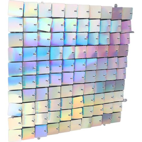 12 panneaux de mosaïque brillants multicolores, panneaux miroir carrés avec mécanisme autobloquant, panneaux décoratifs brillants à fond en éventail (1/5)