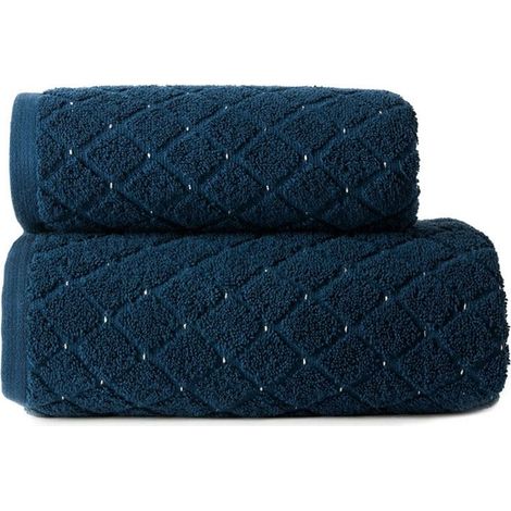 Oliwier - Serviette éponge - 70x140 cm - bleu marine (1/5)