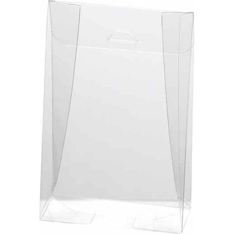 Scatole trasparenti rettangolari in PET - uso alimentare, set da 20 pezzi, cm 11,5 x 5 x 17,6 H