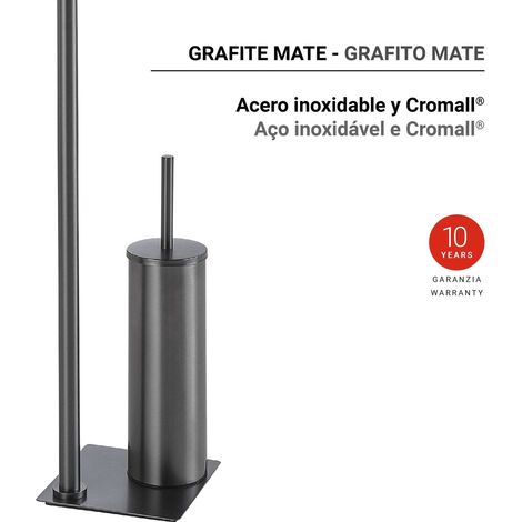 GEDY TR328100000 TRILLY Toallero y Columna de Pie Gun Metal - ref: TR328100000