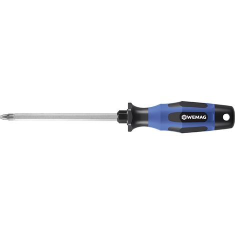 WEMAG All-in-one Schraubendreher PH, PZ PH1/2/3, PZ 1/2/3 in einer Klinge, blau