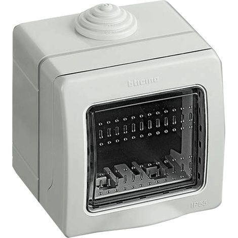 BTICINO 25502 - Custodia Ip55 Composta Da Base E Portello Di Protezione - 2 Moduli  - Matix