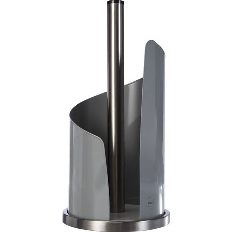kela 11203, Portarotolo per Carta da Cucina, Diametro di 15 cm, Acciaio Inox/Metallo, Stella, Grigio Chiaro, Cartone, Light Grey, 15 x 15 x 32 cm (1/2)