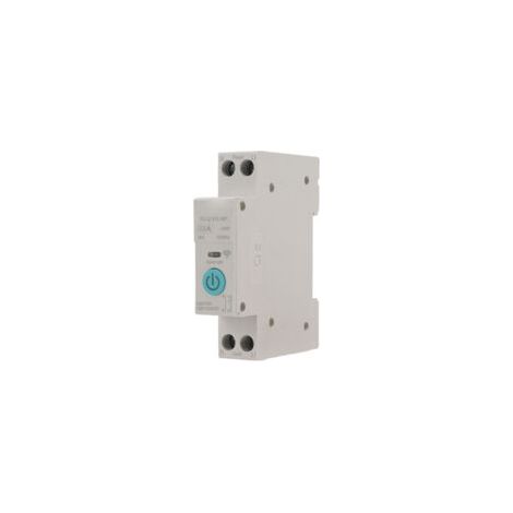 Disjoncteur intelligent WIFI 32A Tension 230V Télécommande sans fil Rail DIN35 Matériau ignifuge pour sécurité accrue - blanc-230V