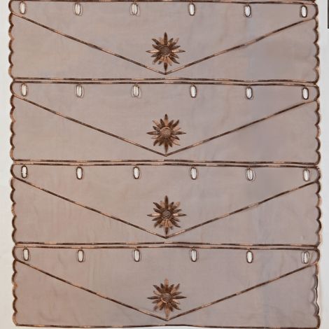 Modulable brodé petits soleils Marron Foncé 58x90 cm