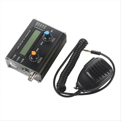 Émetteur-récepteur USDX 5W avec microphone portatif, émetteur-récepteur HF tri-bande tous modes, compatible avec les bandes 15 m, 20 m et 40 m (1/5)