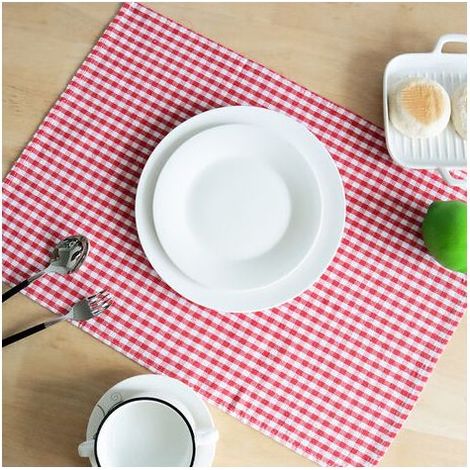 Torchon Cuisine (Set de 3) - 40x60 cm - Torchon à Carreaux Design Retro - pour Sécher la Vaisselle et Les Mains - Multicolore (1/5)
