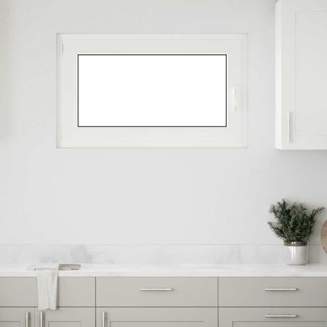 Ventana de sótano "RISOR" 100x70 cm oscilobatiente DIN izquierda antracita vidaXL