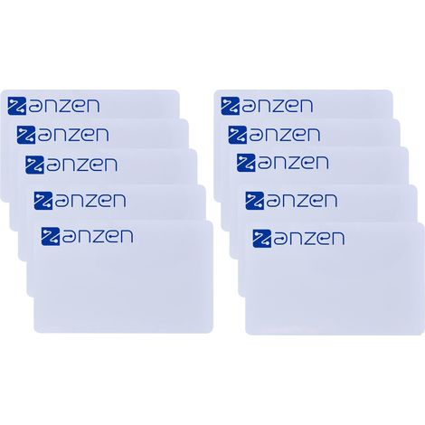 Pack de 10 badges sécurisés OSDP format carte de crédit blancs logotypés AZCARD10 AIPHONE 180003