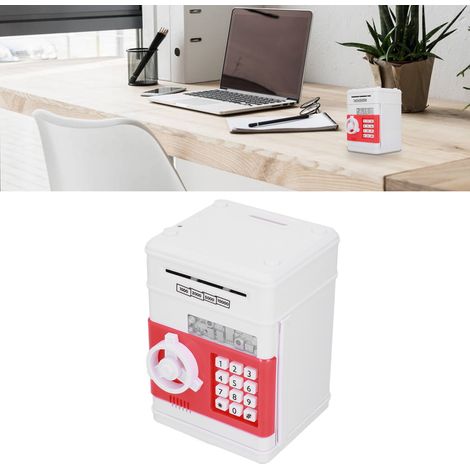 820 – Elektronisches Sparschwein mit Geldautomatencode, automatischer Geldscheinausgabe, rotes Geburtstagsgeschenk für Kinder (1/5)