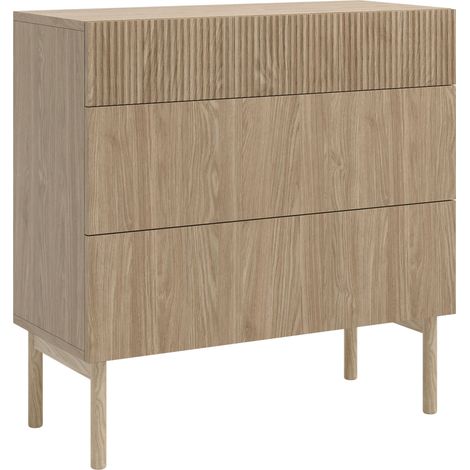 Selsey Nolie - Kommode mit 3 Schubladen, Eichenholzoptik, 90 cm (1/5)