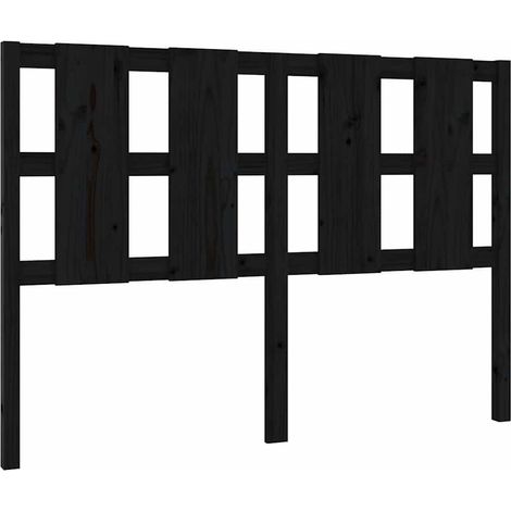 Maison Exclusive - Cabecero de cama madera maciza de pino negro 1 (1/5)