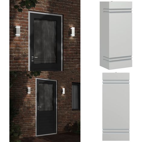 Außenwandleuchte Silbern Edelstahl - Outdoor-Beleuchtung - Wandleuchte - Edelstahl - Silber - Gartenleuchte - Home & Living (1/5)