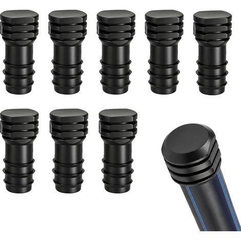 8 Bouchons 13mm Plastique pour tuyaux d'irrigation Goutte à Goutte, étanchéité, montage sans outils, résistant aux intempéries, pour tuyaux de 13 mm, pour jardin et serre (1/5)