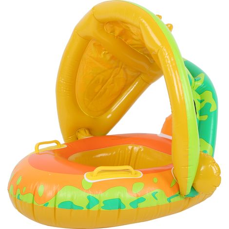 Aufblasbarer PVC-Babyschwimmer mit Sonnenschutz (1/5)