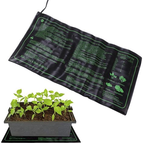 Tapis chauffant numérique de 20 x 10 pouces avec contrôle de température pour la germination et la culture des semis (norme européenne 220-240 V) (1/5)