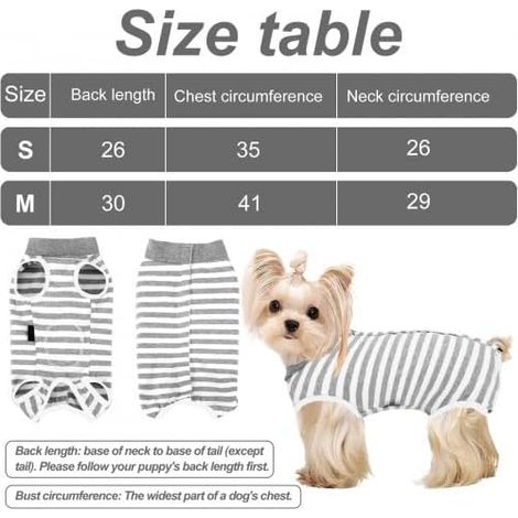 surgical suit for dogs, surgical recovery suit for dogs, pet shirt, dog clothes for allergies, wound protection, cone (1/2)