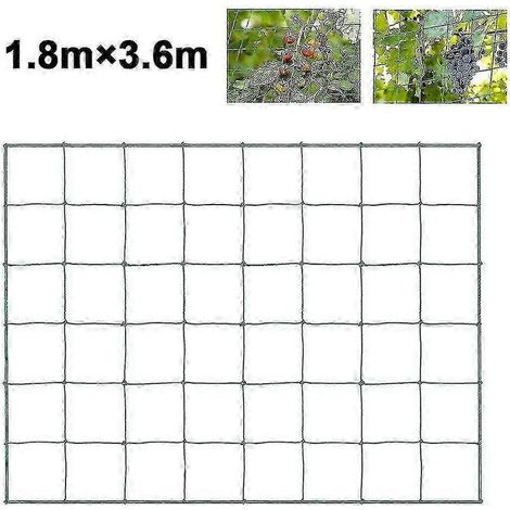 Filet de treillis vert pour plantes grimpantes de jardin, 1,8 x 3,6 mètres