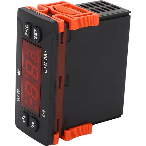 Thermostat numérique externe pour congélateur, commutable °F/°C, dégivrage, étalonnage, réfrigération, contrôleur 230VAC (1/5)