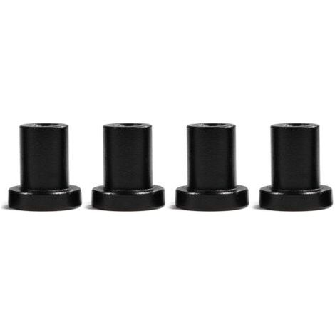 Lot de 4 entretoises pour porte de grange coulissante – Pièces de rechange pour rails de quincaillerie pour porte de grange coulissante, entretoises murales pour rails de quincaillerie pour porte coul