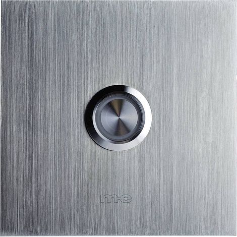 m-e modern-electronics 41012 Pulsantiera per campanello 1 parte Argento 8-24 V AC/DC/1 A (1/2)