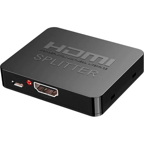 Répartiteur HDMI, Double Sortie HDMI, Splitter 1 in2 Out, répartiteur multiprise pour Deux moniteurs, câble hub 2 Ports pour PS3, DVD, HDTV, projecteur. (1/5)