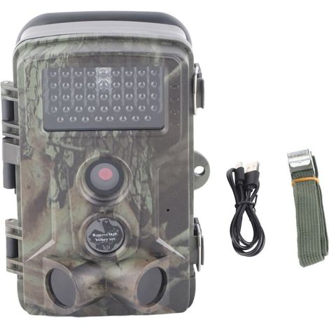 Flammkraft – Caméra de chasse infrarouge 24MP 1080P étanche – Vision large 120° – Détection PIR 20m – Autonomie jusqu'à 45 jours à -20°C