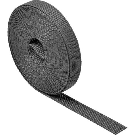 Schellenberg 36007 Cintino per tapparelle avvolgibili 23 mm x 6 m - sistema Maxi, cinghia tapparella nero (1/4)