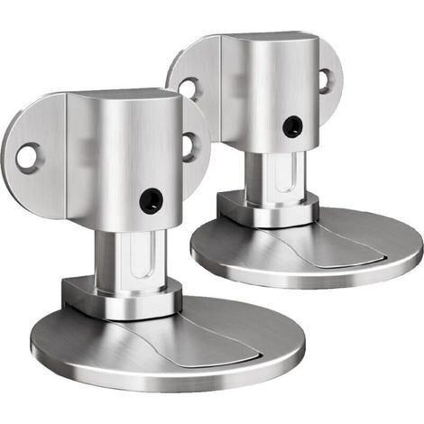 Butée de porte magnétique en métal – Lot de 2 avec adhésif et vis – Haute performance pour surfaces humides – Design profil bas anti-trébuchement (1/5)