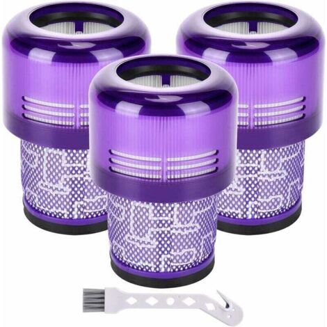Enowelir Filtres de Remplacement pour Aspirateur Sans Sac 3 Pièces Compatible V11 V15 SV14 SV17 SV22 (1/4)