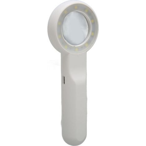 Loupe de poche 11x avec boutons tactiles, rechargeable et éclairage LED à 3 niveaux. (1/5)