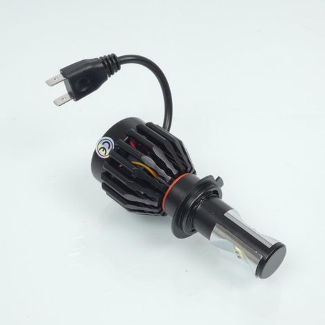 kit conversion ampoule LED H7 ventilée 12V 40W RMS pour moto auto (1/3)