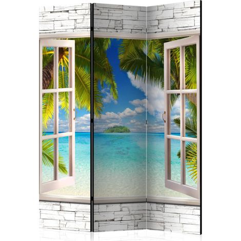 Paravent 3 Volets "Dream Island" 135x172cm (1/2)