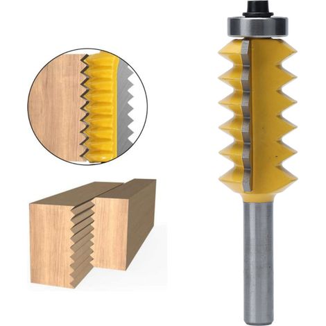 Mehrschneidiger Zapfenfräser, 8 mm Schaft, Profilfräser für Holzbearbeitung, Tischlerfräser, 40 mm Wellenfräser (1/5)