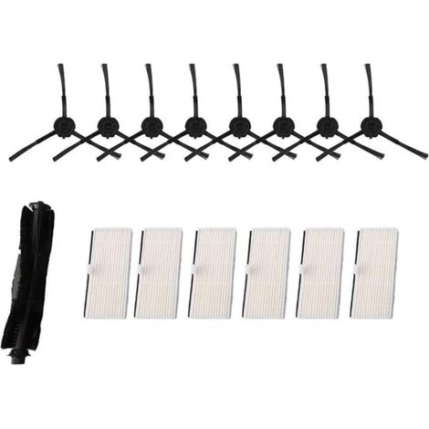 YMYNY Ensemble de 17 accessoires pour robots aspirateurs Roborock S8 / S8+ comprenant 2 brosses prin (1/5)