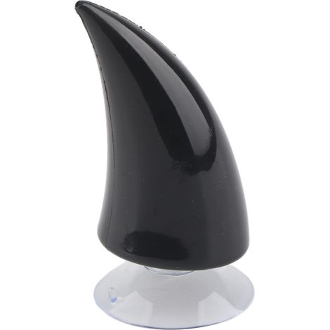 Casque Moto Démon Diable Corne Ventouse Décor Accessoire Noir (1/5)