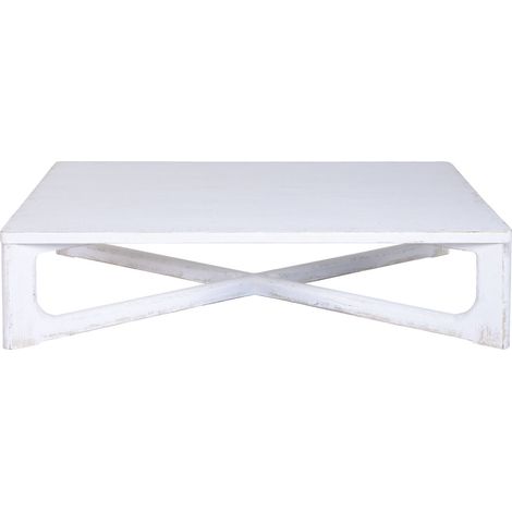Mesa Centro Olmo Macizo 170X109X41 Blanco (1/5)
