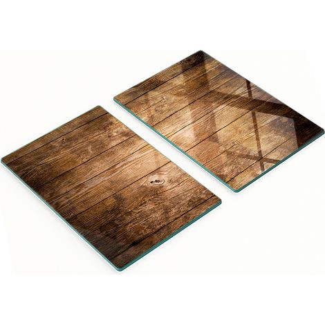 Küchenschneidebretter aus Glas mit dekorativen Grafiken, Holz, 2 x 40 x 52 cm (1/5)