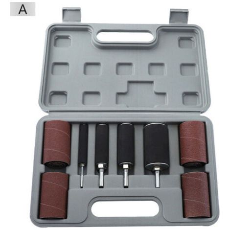 Kit de tambour de ponçage pour manchons assortis pour le travail du bois et tambour en caoutchouc (1/2)